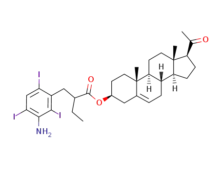 Molecular Structure of 83172-19-4 (pregnenolone iopanoate)