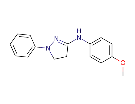 1H-Pyrazol-3-amine, 4,5-dihydro-N-(4-methoxyphenyl)-1-phenyl-