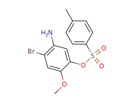 Molecular Structure of 89625-38-7 (Phenol, 5-amino-4-bromo-2-methoxy-, 4-methylbenzenesulfonate
(ester))