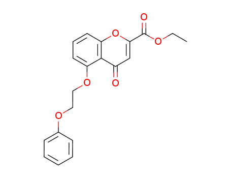 Molecular Structure of 52426-50-3 (4H-1-Benzopyran-2-carboxylic acid, 4-oxo-5-(2-phenoxyethoxy)-, ethyl
ester)