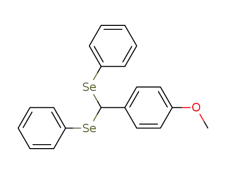 Molecular Structure of 105824-56-4 (Benzene, 1-[bis(phenylseleno)methyl]-4-methoxy-)