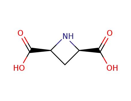 Molecular Structure of 121050-04-2 (CIS-AZETIDINE-2,4-DICARBOXYLIC ACID)