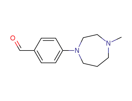Molecular Structure of 166438-86-4 (4-(4-METHYL-1,4-DIAZEPAN-1-YL)BENZALDEHYDE 97)