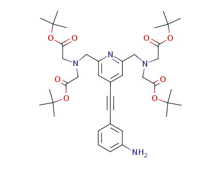 ({4-(3-Amino-phenylethynyl)-6-[(bis-tert-butoxycarbonylmethyl-amino)-methyl]-pyridin-2-ylmethyl}-tert-butoxycarbonylmethyl-amino)-acetic acid tert-butyl ester