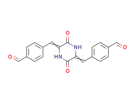 Molecular Structure of 117563-31-2 (3,6-di(4-carboxybenzylidene)piperazine-2,5-dione)