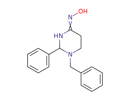 4(1H)-Pyrimidinone, tetrahydro-2-phenyl-1-(phenylmethyl)-, oxime