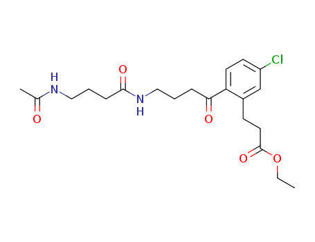 122186-88-3,ethyl 3-[2-(4-{[4-(acetylamino)butanoyl]amino}butanoyl)-5-chlorophenyl]propanoate,