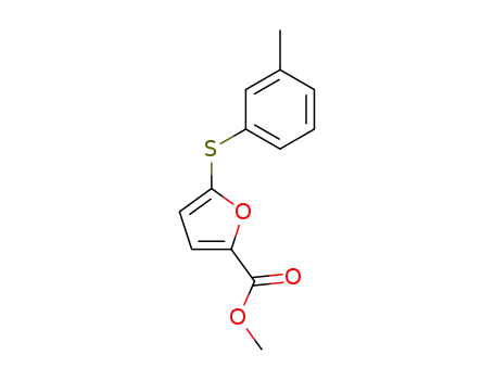 2-Furancarboxylic acid, 5-[(3-methylphenyl)thio]-, methyl ester