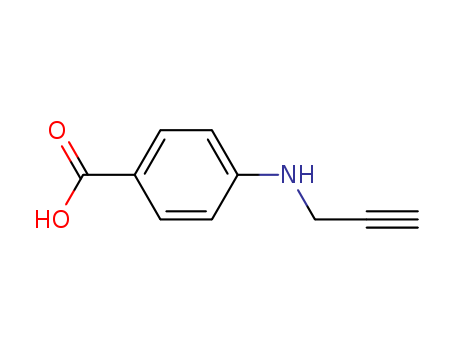 Molecular Structure of 107174-54-9 (Benzoic acid, 4-(2-propynylamino)-)