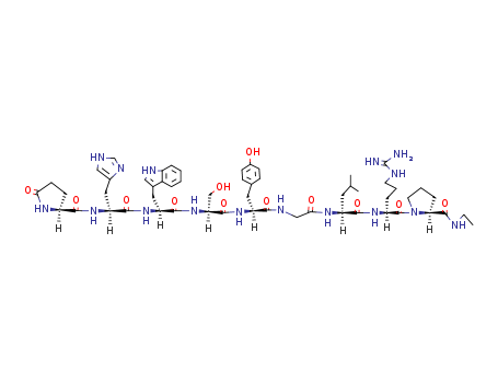 38234-21-8,Fertirelin,9-(N-Ethyl-L-prolinamide)-10-deglycinamide; Luteinizing hormone releasing factor;1-9-Luteinizinghormone-releasing factor (swine), 9-(N-ethyl-L-prolinamide)-;