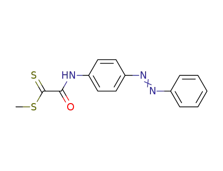 Molecular Structure of 104688-95-1 (Oxo-(4-phenylazo-phenylamino)-dithioacetic acid methyl ester)