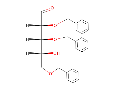 Molecular Structure of 54623-25-5 (2,3,5-Tri-O-benzyl-D-ribose)
