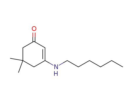 Molecular Structure of 52909-80-5 (3-(hexylamino)-5,5-dimethylcyclohex-2-en-1-one)