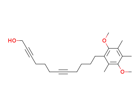 Molecular Structure of 80810-05-5 (2,7-Dodecadiyn-1-ol, 12-(2,5-dimethoxy-3,4,6-trimethylphenyl)-)