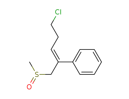 Benzene, [4-chloro-1-[(methylsulfinyl)methyl]-1-butenyl]-, (Z)-