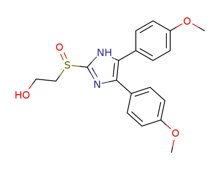 4,5-BIS(4-METHOXYPHENYL)-2-(2-HYDROXYETHYLSULFINYL)IMIDAZOLE