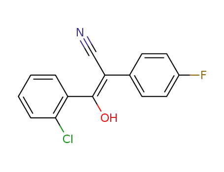1-hydroxy-1-(2-chlorophenyl)-2-cyano-2-(4-fluorophenyl)ethylene