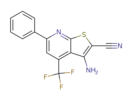 3-Amino-6-phenyl-4-(trifluoromethyl)thieno[2,3-b]pyridine-2-carbonitrile