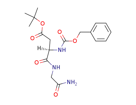 Molecular Structure of 146349-33-9 (D-(benzyloxycarbonyl)-β-tert-butylaspartylglycinamide)