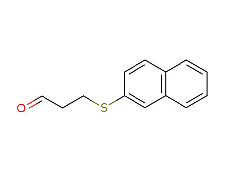 Molecular Structure of 100752-53-2 (Propanal, 3-(2-naphthalenylthio)-)