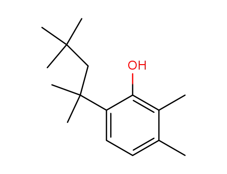 Molecular Structure of 55719-55-6 (Phenol, 2,3-dimethyl-6-(1,1,3,3-tetramethylbutyl)-)