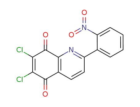 61472-28-4,6,7-dichloro-2-(2-nitrophenyl)quinoline-5,8-dione,