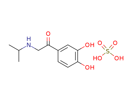 13076-10-3,Ethanone, 1- (3,4-dihydroxyphenyl)-2-[(1-methylethyl)amino]-, sulfate (1:1) (salt),