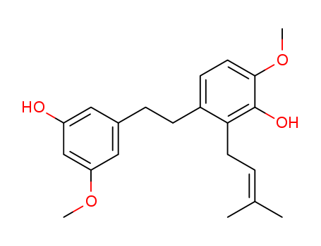 3-[2-(3-Hydroxy-5-methoxyphenyl)ethyl]-6-methoxy-2-(3-methyl-2-butenyl)phenol
