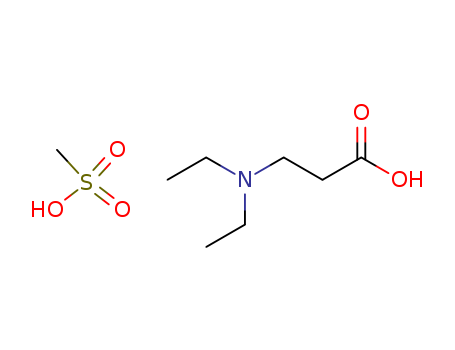 Molecular Structure of 131919-23-8 (b-Alanine, N,N-diethyl-, methanesulfonate)