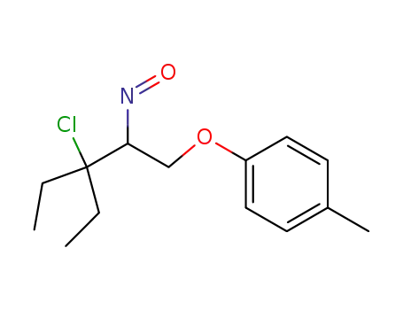 Molecular Structure of 58877-13-7 (Benzene, 1-[(3-chloro-3-ethyl-2-nitrosopentyl)oxy]-4-methyl-)