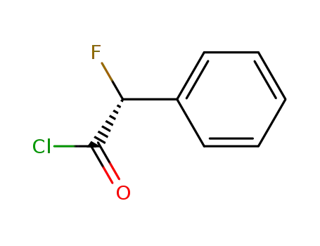 Molecular Structure of 38345-65-2 (Benzeneacetyl chloride, a-fluoro-, (R)-)
