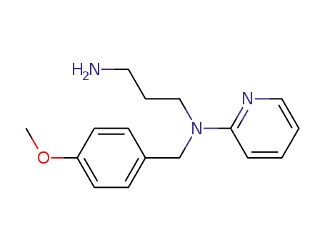 Molecular Structure of 93235-02-0 (1,3-Propanediamine, N-[(4-methoxyphenyl)methyl]-N-2-pyridinyl-)