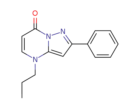 Molecular Structure of 77494-11-2 (Pyrazolo[1,5-a]pyrimidin-7(4H)-one, 2-phenyl-4-propyl-)