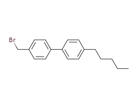 Molecular Structure of 80563-37-7 (1,1'-Biphenyl, 4-(bromomethyl)-4'-pentyl-)