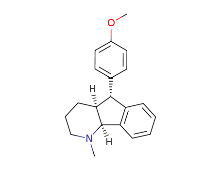Molecular Structure of 81202-81-5 ((4aR,5S,9bR)-5-(4-methoxyphenyl)-1-methyl-2,3,4,4a,5,9b-hexahydro-1H-indeno[1,2-b]pyridine)