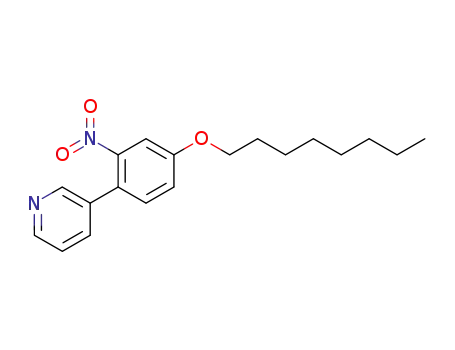 Molecular Structure of 158461-43-9 (3-(2-nitro-4-n-octyloxyphenyl)pyridine)