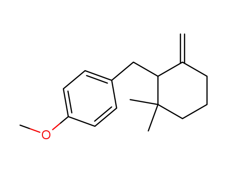 Molecular Structure of 160058-93-5 (Benzene, 1-[(2,2-dimethyl-6-methylenecyclohexyl)methyl]-4-methoxy-)