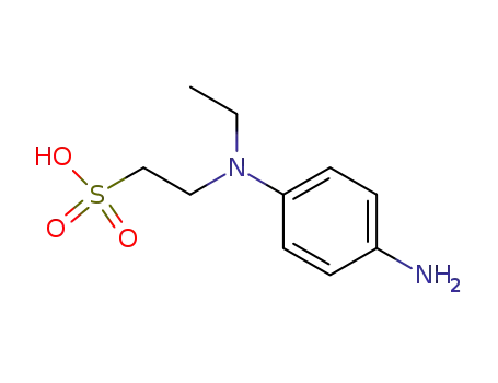 Molecular Structure of 2172-32-9 (Ethanesulfonic acid, 2-[(4-aminophenyl)ethylamino]-)