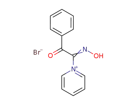 Molecular Structure of 5394-00-3 (1-[(1Z)-N-hydroxy-2-oxo-2-phenylethanimidoyl]pyridinium)