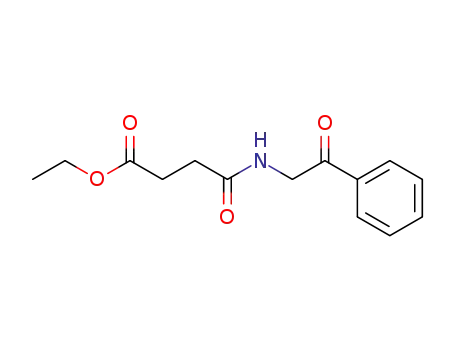Molecular Structure of 133602-34-3 (N-(3-Carbethoxypropanoyl)-ω-aminoacetophenone)