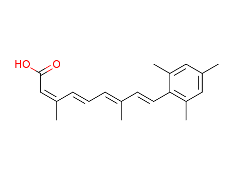 Molecular Structure of 113973-87-8 (2,4,6,8-Nonatetraenoic acid, 3,7-dimethyl-9-(2,4,6-trimethylphenyl)-,
(Z,E,E,E)-)