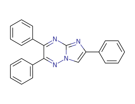 Molecular Structure of 10243-70-6 (Imidazo[1,2-b][1,2,4]triazine,2,3,6-triphenyl- )