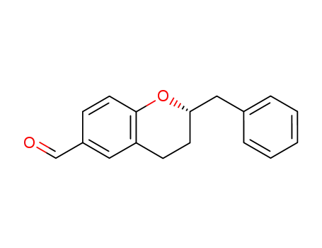 Molecular Structure of 109209-99-6 ((2S)-benzyl-6-(formyl)-2,3-dihydro-4H-benzopyran)