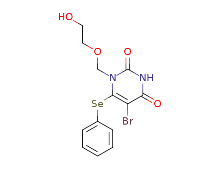 5-bromo-1-[(2-hydroxyethoxy)methyl]-6-(phenylselanyl)pyrimidine-2,4(1H,3H)-dione