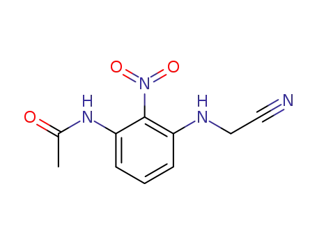 Molecular Structure of 116423-89-3 (Acetamide, N-[3-[(cyanomethyl)amino]-2-nitrophenyl]-)