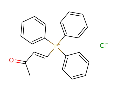 Molecular Structure of 135425-59-1 (((E)-3-Oxo-but-1-enyl)-triphenyl-phosphonium; chloride)