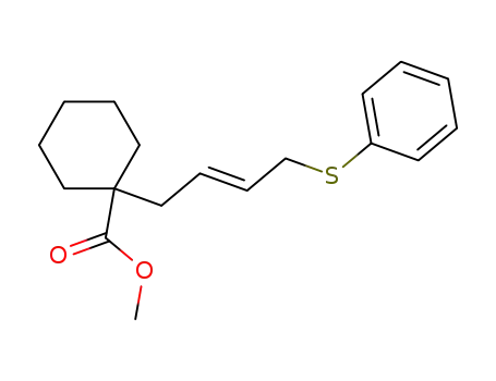 Molecular Structure of 144899-01-4 (Methyl 1-(4-phenylthio-2-butenyl)-cyclohexanecarboxylate)