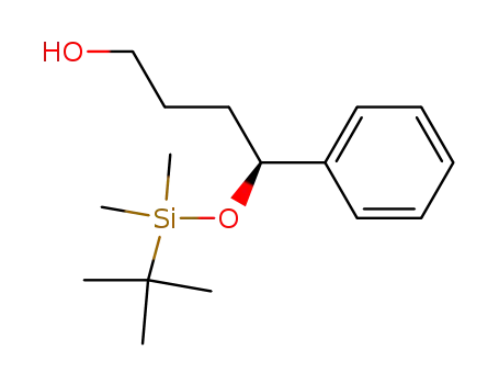 Molecular Structure of 241818-03-1 (BENZENEBUTANOL, DELTA-[[(1,1-DIMETHYLETHYL)DIMETHYLSILYL]OXY]-, (DELTAS)-)