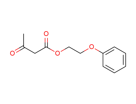 Molecular Structure of 57582-44-2 (Butanoic acid, 3-oxo-, 2-phenoxyethyl ester)