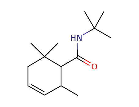 Molecular Structure of 807631-61-4 (3-Cyclohexene-1-carboxamide,N-(1,1-dimethylethyl)-2,6,6-trimethyl-(9CI))